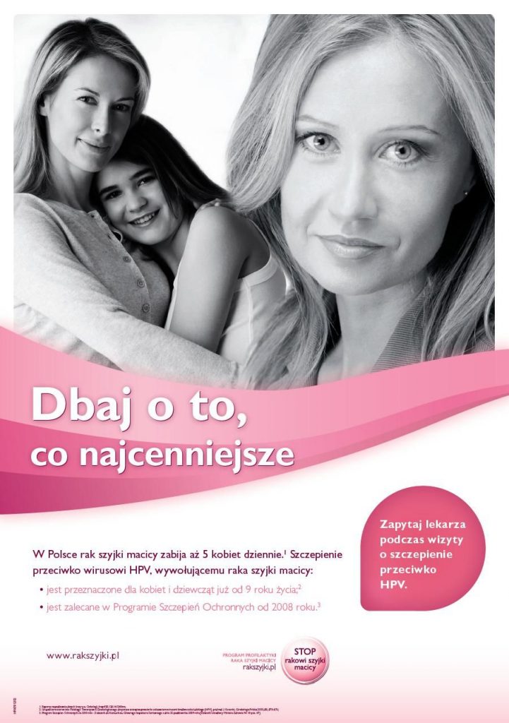 Plakat szczepienie HPV